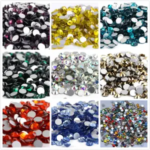 Honor of crystal Factory Wholesale Multi Colors Hotfix Stone Ss20 Glass Crystal Ab Hot Fix Rhinestones For Wedding Dress