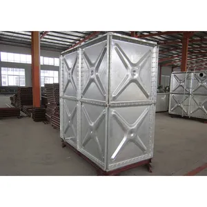 Sıcak daldırma galvanizli su deposu preslenmiş çelik Panel 10000 20000 30000 50000 Litre Litre galon kübik HDG çelik su tankı fiyat