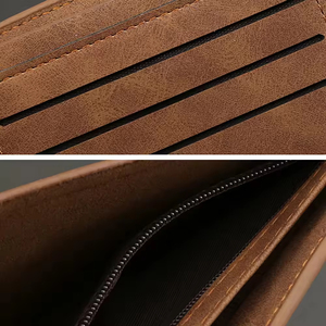 Cartera de Cuero PU Delgada de Gran Capacidad, Estilo Moderno, Billetera Corta para Hombre, con Espacio para Efectivo, Monedas y Tarjetas de Identificación, en Stock - Product Image 6