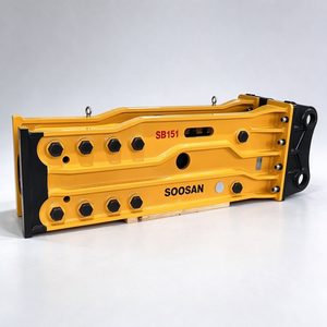Martillo hidráulico SOOSAN SB151 de tipo superior, rompedor de rocas de tipo abierto, cincel de 175 mm para excavadoras pesadas de 40-55 toneladas - Product Image 1