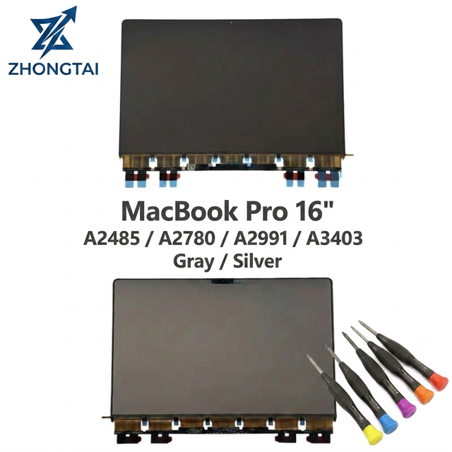M1/M2/M3/M4 IPS Full Assembly for MacBook Pro 16" A2485/A2780/A2991/A3403 Retina Screen Replacement OEM Grade a New Laptop
