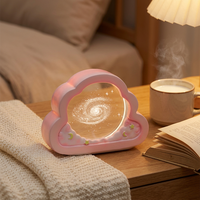 Nouvelle Lampe de Nuit Créative en Résine Nuage pour Chambre et Bureau, Lampe USB d'Ambiance Décorative, Cadeau d'Anniversaire