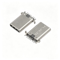 Conector USB Tipo C Macho para Soldar, Conector de Cable para PCB, Tipo C, 6 Pines