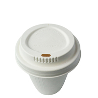 Couvre-gobelets jetables en bagasse de canne à sucre : écologiques, biodégradables, disponibles en diamètres de 80 mm et 90 mm, personnalisables