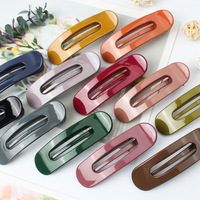 Pinces à cheveux plates grandes, mates, couleur unie, barrettes à griffes, accessoires de mode pour femmes et filles, usage quotidien