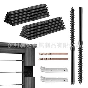 Stainless Steel Swivel Delay Screw 1/4 In NPT Thread Black For Railing <b>Hardware</b> Imperial Measurement - Product Image 2