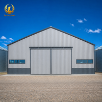 Entrepôt de stockage d'aliments secs en acier préfabriqué, bâtiment agricole pour l'alimentation du bétail, hangar de stockage agricole, atelier en acier