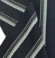 Nouveau design 2024, tissu rigide à rayures teintes en fil, 65 % polyester, 35 % coton, tissu écossais pour chemises