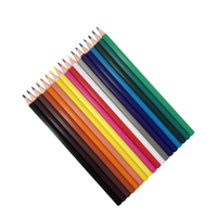 Crayons de couleur en plastique en forme d'engrenage - 18 couleurs/boîte (personnalisables) non solubles, certifiés ASTM et EN71 ISO, vente directe d'usine