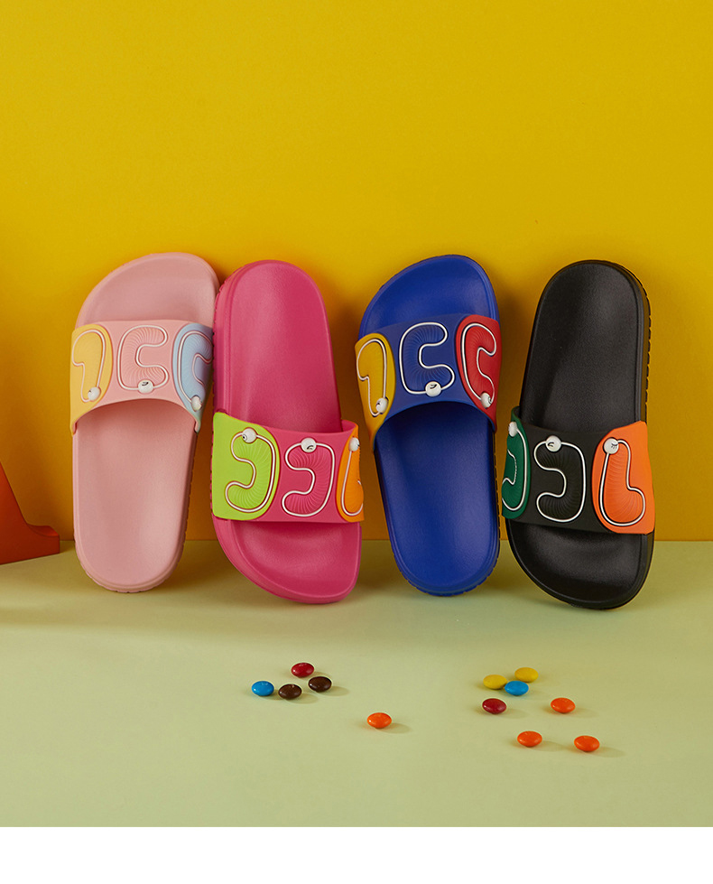 EVA Cartoon Slippers Non-slip Children's Towing Boys and Girls Baby Slides Shoes
