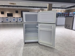 Double Door Small Size Fridge Top Mounted Freezer 80Liter for Apartment, Office, School, Home, Customer Brand Glass Door Fridge - Product Image 2