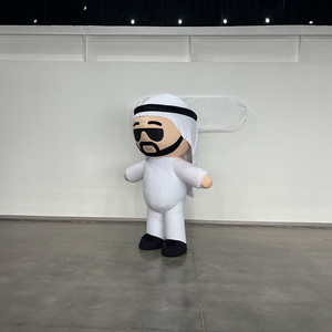 Şişme Suudi Arabistan Yetişkin Maskot Kostümü Arap Müslüman Parti Maskot Kostümü Umman Arap Adam Maskot Kostümü Çizgi Film Karakteri - Product Image 2