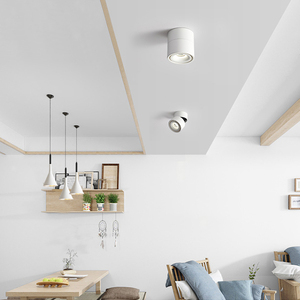 Proyector LED de 10W barato de mayorista Luminria 12W Luz de techo LED para sala de estar en tonos blancos y negros - Product Image 6