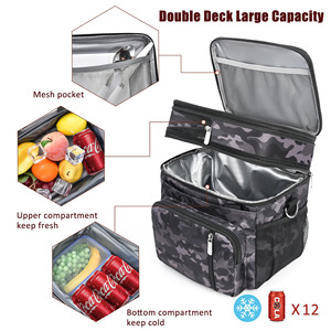30can Portable Waterproof Polyester Magnetic Soft <b>Cooler</b> Bags <b>Backpack</b> 24L Insulated for Camping Outdoor Zipper Closure New - Product Image 6