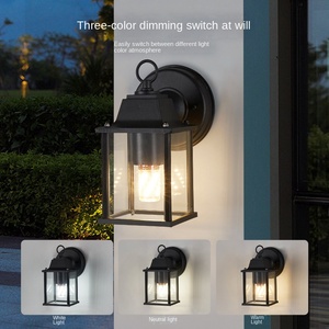 โคมไฟเหล็กกันน้ำกลางแจ้งสไตล์นอร์ดิกที่ทันสมัยตัวเครื่องพร้อมไฟติดผนังพลังงานแสงอาทิตย์สำหรับสวนและประตู - Product Image 6