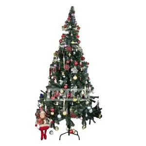 Luxury Series 210 cm Christmas Pine Tree It Has Iron Legs Made Of Quality Material Densely Leafed