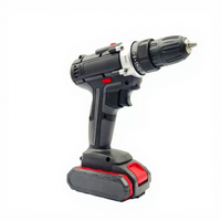 Perceuse sans fil à moteur sans balais au lithium rechargeable à vitesse variable, tournevis multifonction pour la maison, perceuse pistolet, boîte en plastique