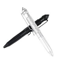 Stylo tactique multifonctionnel rétractable en métal pour survie, sport, extérieur, voyage sûr, cadeaux, luxe, 1,0 mm, personnalisé