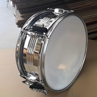 Tambourin argenté électroplaqué pour fanfare, instrument de percussion avec sangle et logo personnalisé
