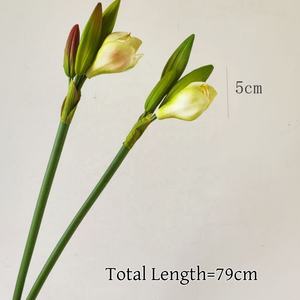 ดอกอะมาเรลลิส PU คุณภาพสูง ขนาด 70 ซม. สำหรับตกแต่งคริสต์มาส งานแต่งงาน และบ้าน สีชมพูและสีขาว ขายส่ง - Product Image 2