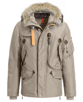 Veste extrême détachable en duvet d'oie avec capuche en fourrure de haute qualité personnalisée grande taille pour hommes