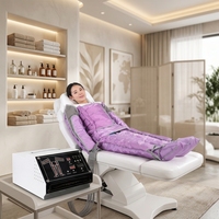 Connecteur pour masseur de relaxation à compression d'air à 44 chambres - Favorise la circulation des pieds et des jambes et le drainage lymphatique - Modèle de bureau