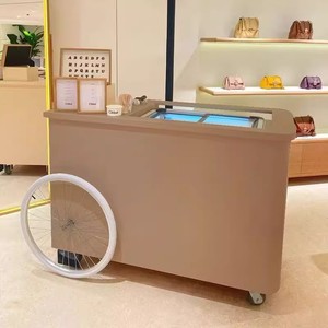 Camion de nourriture pliant automatique pour les collations pour l'utilisation de chariot d'arrêt-Fruits Ice Cream <span class=keywords><strong>Barbecue</strong></span> Mobile Vegetable Restaurant Food Shops - Product Image 2