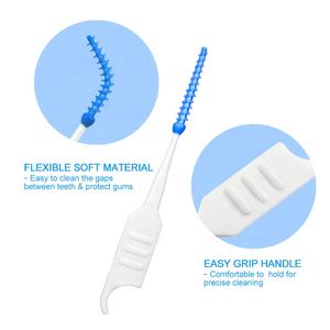 ISO approvato I Shape Soft Silicone Anti-batterico riutilizzabile denti orali gomma cura plastica spazzolino interdentale stuzzicadenti - Product Image 2