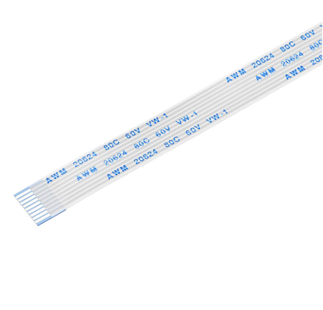 9-Pin Flexible Flat Cable (FPC/FFC) 0.5mm/1mm Pitch PVC Insulation for Electronic Devices-Custom Length Available