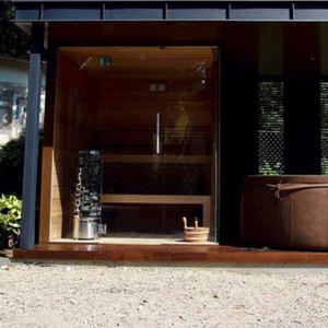 Moderno all'aperto prefabbricato bruciatore di legno Sauna a vapore per le case invernali - Product Image 2