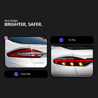 Conjunto de Luces Traseras LED de Ancho Completo XUNBAI para Mondeo Fusion 2013-2020, Nuevas con Señal de Giro Secuencial, Plug and Play, 1 Año de Garantía, para Automóvil