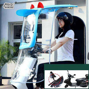 Logo personnalisé imprimé Scooter électrique universel moto auvent pare-soleil auvent scooter auvent <span class=keywords><strong>abri</strong></span> contre la pluie - Product Image 2