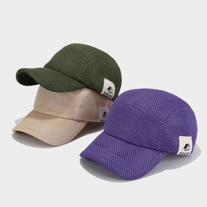 Stylish and Simple Patch MESH Breathable Baseball Cap Summer Outdoor Shopping Sun <b>Hat</b> 5 Panels Sports Cap - Product Image 2