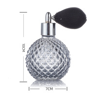 Nouveau produit – Flacons de parfum vides roses de 100 ml en verre, ronds, avec atomiseur et bouchon à vis, diffuseur de parfum à bâtonnets coloré