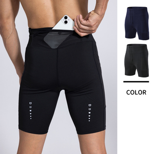 Pantaloncini a Compressione Personalizzati da <span class=keywords><strong>Uomo</strong></span>, Asciugatura Rapida, Traspiranti, Elastici, Lunghezza al Ginocchio, per Ciclismo, Corsa, Sport, Yoga, Maratona - Product Image 1