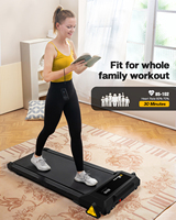 Tapis de course 2 en 1 pour la maison Tapis de course portable silencieux pour le bureau Mini tapis de course portable avec télécommande