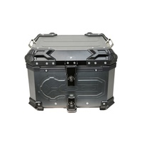 45L moto Top Case grande capacité moto Anode titane couleur timbre coffre boîte à outils universel top Box