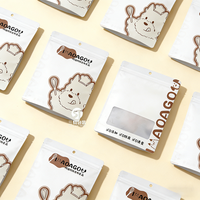 Pochettes personnalisées pour aliments pour animaux avec fenêtre |   Sacs refermables en aluminium pour aliments lyophilisés