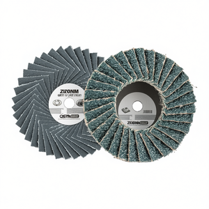 Disque à lamelles en zirconium grain 60 avec raccord rapide mâle pour meules - Product Image 2