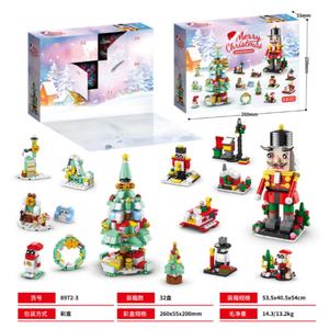 Christmas Advent Calendar Eco-friendly Educational Blind <b>Box</b> Kid Countdown <b>Surprise</b> Toy Building Blocks Modern Buildings for - Product Image 2