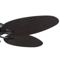 Ventilateur de plafond électrique à LED Design en osier Télécommande 6 vitesses Moteur AC DC pour le salon résidentiel Décoration pour hôtels