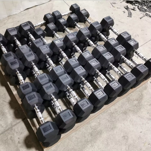 <span class=keywords><strong>Mancuernas</strong></span> Libra Equipo de entrenamiento de potencia pesada Mancuerna hexagonal con carcasa de goma Hombres 2,5 5 <span class=keywords><strong>8</strong></span> 10 25 50 70 75 100 <span class=keywords><strong>Kg</strong></span> Lb 20lb 50kg Negro - Product Image 6