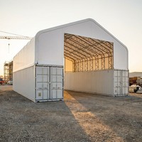 Structure de tente d'entrepôt en acier galvanisé pour équipement de protection contre les intempéries, abri et conteneur de stockage en tissu