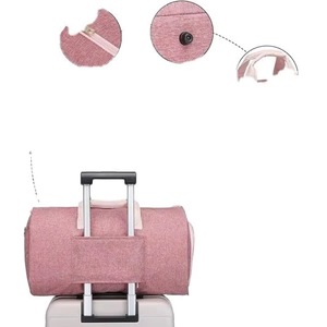 Sacs de voyage de luxe personnalisés BSCI, convertibles en valise, avec pochette à chaussures 2 en 1, pour hommes. - Product Image 4