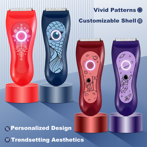 Custom Color Pattern Waterproof Rechargeable Ceramic Blades ABS Body <strong>Trimmer</strong> 7200 RPM Safe Gentle Grooming <strong>Trimmer</strong> - Product Image 2