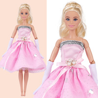 Nouvel ensemble de vêtements pour poupée mini-bébé de 30 cm (11 pouces) pour filles 2024, robe et jupe avec manches