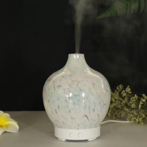 Diffuseur d'arômes en verre avec lumière LED effet flamme, humidificateur ultrasonique silencieux 0,5L pour usage domestique - Product Image 4