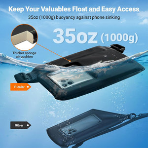 Nueva Riñonera Impermeable para Teléfono, Riñonera Impermeable de PVC con Esponja Ecológica IPX8 para Buceo y Deportes Acuáticos al Aire Libre - Product Image 2