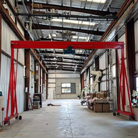 Mini-grue portative 1,5 tonne, le levier de levage ultime pour atelier/garage, capacité de levage lourde avec une hauteur de levage de 2,5 m, nouvelle