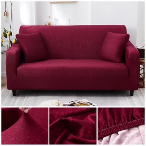 Ensemble de housses de canapé, housses extensibles élastiques antidérapantes universelles pour canapé 1, 2, <span class=keywords><strong>3</strong></span>, 4, 5 places, protection pour salon, meubles - Product Image 3